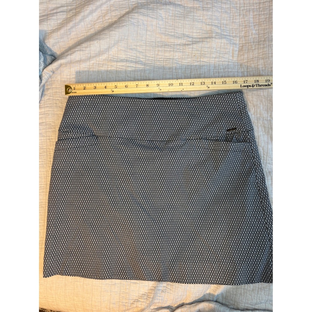 S.C. & CO. Sportswear Geometric Print Active Skort Black White XL